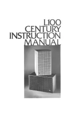 Preview for 1 page of JBL L100 CENTURY Instruction Manual