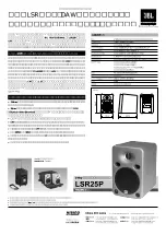 Preview for 2 page of JBL LSR25P Specifications