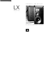 Preview for 1 page of JBL LX Instruction Manual