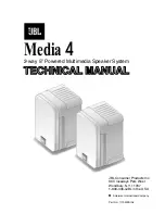 Preview for 1 page of JBL Media 4 Technical Manual
