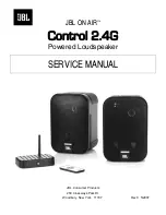 JBL On Air Control 2.4G Service Manual preview