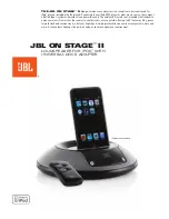 JBL on stage II Specifications preview