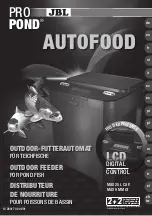 JBL PROPOND AUTOFOOD Manual preview