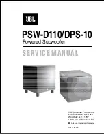 JBL PSW-D110 Service Manual предпросмотр
