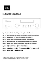 Preview for 1 page of JBL SA550 Classic Quick Start Manual