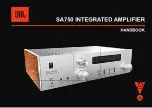 JBL SA750 Handbook предпросмотр