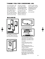 Preview for 3 page of JBL Simply Cinema SCS200.5 Owner'S Manual