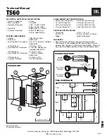 Preview for 1 page of JBL TS60 Technical Manual