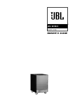 Предварительный просмотр 1 страницы JBL Venue SUB12 Owner'S Manual