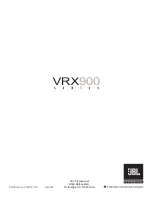 Preview for 24 page of JBL VRX900 Series User Manual