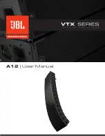 JBL VTX A12 User Manual preview