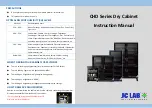 JC LAB CHD Series Instruction Manual preview