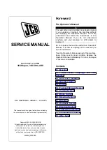 jcb 3DX Super Service Manual preview