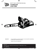 Preview for 1 page of jcb JCB-CS38 Safety And Operating Manual