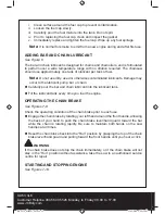 Preview for 16 page of jcb JCB-CS38 Safety And Operating Manual