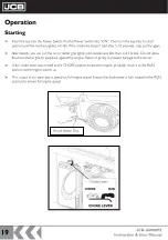Preview for 19 page of jcb JCB-G8000PE Instructions & User'S Manual