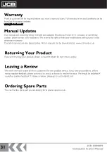 Preview for 31 page of jcb JCB-G8000PE Instructions & User'S Manual
