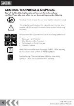 Preview for 4 page of jcb JCB-PW7532P Instructions & User'S Manual