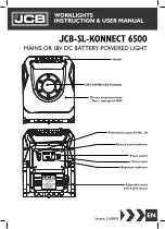 Preview for 1 page of jcb JCB-SL-KONNECT 6500 Instructions & User'S Manual