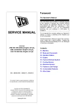 Preview for 1 page of jcb T4F 444 Service Manual