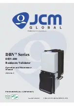 Предварительный просмотр 1 страницы JCM DBV Series Operation And Maintenance Manual