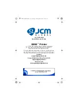 JCM GEN5 Series Quick Reference Manual preview