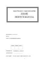 JCM J3500E Service Manual preview