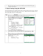 Preview for 3 page of JDS Uniphase IP Video Test Option HST-3000 Quick Card