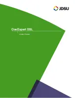 JDS Uniphase OneExpert DSL User Manual preview