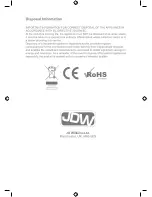 Preview for 22 page of JDW HF-636P Instruction Manual