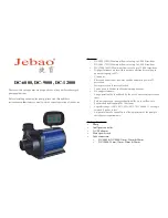 Jebao DC-6000 Manual предпросмотр