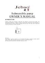 Предварительный просмотр 4 страницы Jebao WP Series Owner'S Manual