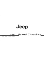 Jeep 2013 Grand Cherokee Owner'S Manual preview