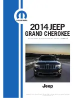 Jeep 2014 Grand Cherokee Accessories Quick Reference Manual preview