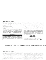 Предварительный просмотр 2 страницы Jeep Liberty Owner'S Manual