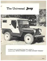 Preview for 2 page of Jeep UNIVERSAL CJ-2A Operation Data