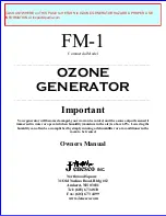 Preview for 1 page of JENESCO FM-1 Owner'S Manual