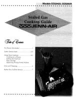 Jenn-Air CCG2423 Guide Cooktop Manual preview