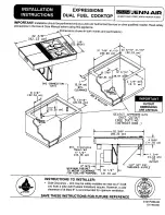Jenn-Air Dual Fuel Cooktop Installation Instructions Manual preview