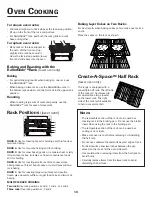 Preview for 19 page of Jenn-Air DUAL-FUEL DOUBLE OVEN RANGE Use & Care Manual