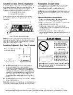 Предварительный просмотр 3 страницы Jenn-Air EXPRESSIONS CVGX2423B Installation Instructions Manual