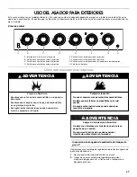 Preview for 47 page of Jenn-Air FREESTANDING OUTDOOR GRILLS Installation Instructions And Use & Care Manual