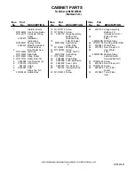 Предварительный просмотр 2 страницы Jenn-Air JCB2581WES00 Parts List