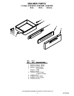 Предварительный просмотр 6 страницы Jenn-Air JDR8880RDB1 Parts List