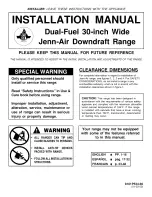 Jenn-Air JDS9860AAW Installation Manual preview