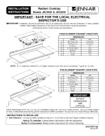 Jenn-Air JEC8430 Installation Instructions preview
