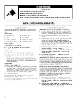 Preview for 2 page of Jenn-Air JER8895BAS - 30" Electric Double Oven Range Installation Instructions Manual