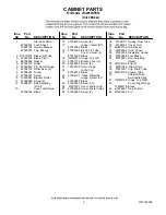 Предварительный просмотр 2 страницы Jenn-Air JFC2089HPR10 Parts List