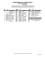 Предварительный просмотр 6 страницы Jenn-Air JFC2089HPR10 Parts List