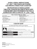 Jenn-Air JIC4715GS Installation Instructions Manual предпросмотр